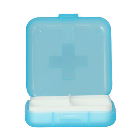 Jvdl Pillendose plus 4 Fächer blau