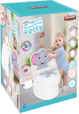 Pilsan Elefant Bildungsschild weiß grau