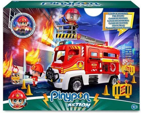 Famosa Pinypon – Feuerwehrauto mit Spielfigur