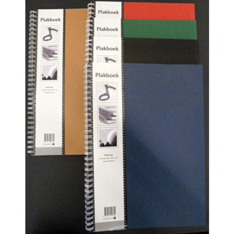 Foto-Sammelalbum neutral 28x40cm 40 Blatt, Packung mit 5 verschiedenen Farben.