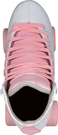 Playlife Verstellbare Rollschuhn -Skates Junior Weißrosa Größe 35 38