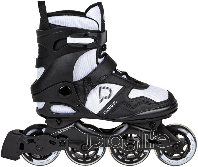 Playlife Cloud Fitness Inline Skates 82A Schwarz Weiß Größe 42