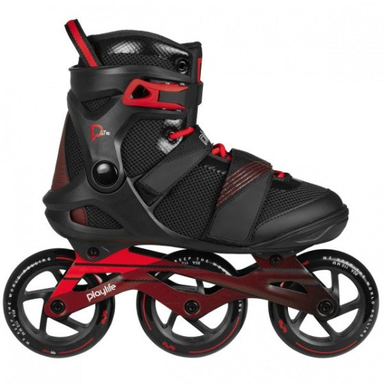 Playlife GT Black 110 Inlineskates Männer schwarz rote Größe 37