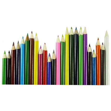 Aro houseware ronde kleurpotloden 17,5cm pak a 24 kleuren