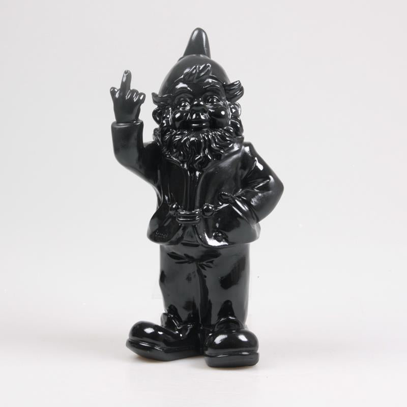 Stoobz Design Stoobz Gnome f*ck you schwarz 16x32cm