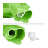 Relaxdays warmwater kruik groen 2 l | 6 stuks