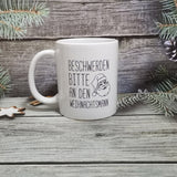 Weihnachtsmann Becher weiß 350ml | 24 Stück