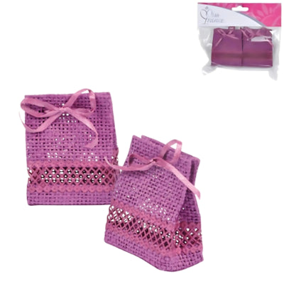Mini-Geschenkverpackung lila 6,5 ​​cm 2er-Set | 24 Stück