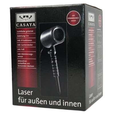 Casaya (r) Laserprojektor IP44 EU-Stecker 40 cm | 10 Stück