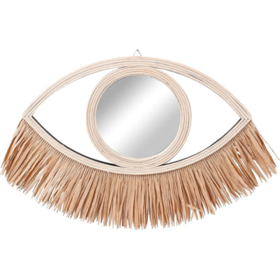 Wandspiegel Auge Bambus 50 cm | 8 Stück