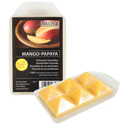 Gala Wachs schmilzt Pyramide Mango Papaya 6 Stück | 12 Stück