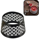 Spaas(r) Kappe für Fischaugenkerzen schwarz 8,5 cm | 36 Stück