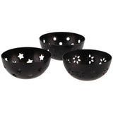 Teelicht-Duftwürfelhalter bernsteinfarbenes Metall 7,5 cm | 6 Stück