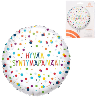 Amscan Folienballon Konfetti 43 cm | 100 Stück