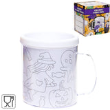 Färben Sie Ihre eigene Halloween-Tasse 250 ml | 36 Stück