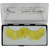 Jofrika Cosmetics künstliche Wimpern Federn gelb 9,5 cm B-Wahl VE500 | 50 Stück