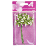 Dekoblume grün 13 cm 6er Set | 24 Stück
