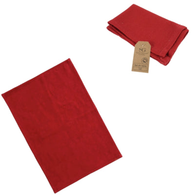 Tischset Baumwolle rot 45 x 30 cm | 36 Stück