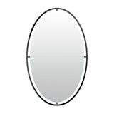 Len-fra wandspiegel salem zwart 60 cm | 2 stuks