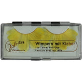 Jofrika Cosmetics künstliche Wimpern Federn gelb 9,5 cm B-Wahl VE500 | 50 Stück