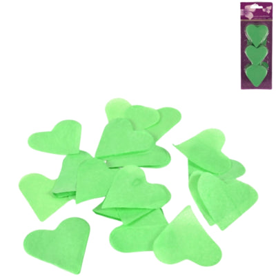 Konfettiherz grün 100 g | 24 Stück