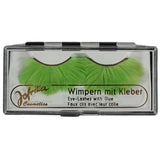 Jofrika Cosmetics künstliche Wimpern Federn grün 9,5 cm B-Wahl VE500 | 50 Stück