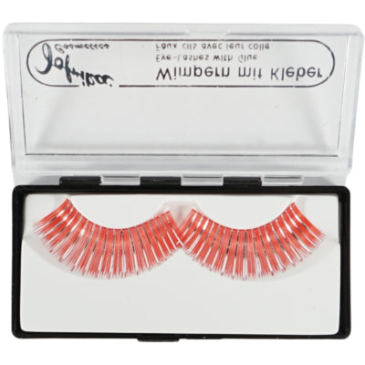 Jofrika Cosmetics künstliche Wimpern orange silber 9,5 cm B-Wahl | 60 Stück