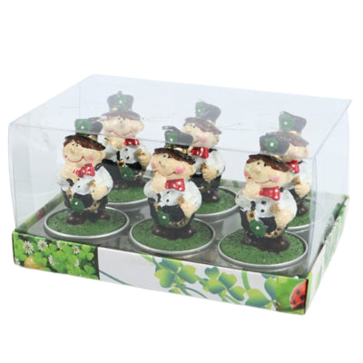 Teelichter Glücksbringer Schornsteinfeger 6,5 cm 6er Set | 24 Stück