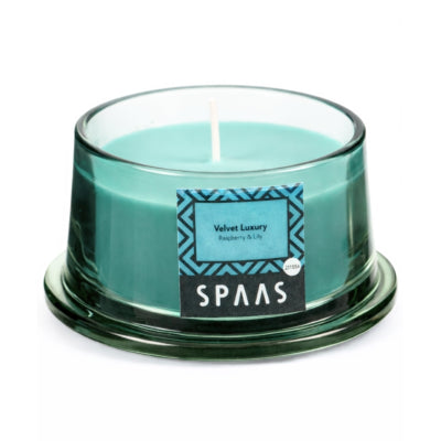 Spaas (r) Duftkerze aus Glas samt Luxus 9 cm | 12 Stück