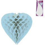 Wabenherz blau 30 cm | 24 Stück