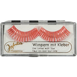 Jofrika Cosmetics künstliche Wimpern orange silber 9,5 cm B-Wahl | 60 Stück