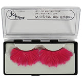 Jofrika Cosmetics künstliche Wimpern Federn rosa 9,5 cm B-Wahl VE500 | 50 Stück