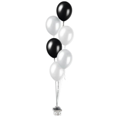 Amscan Ballongewicht Geschenk silberfarben 8 cm | 24 Stück