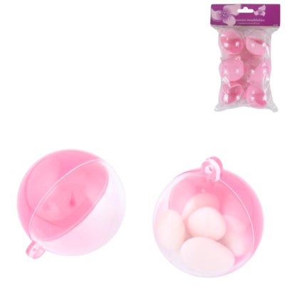 Hängende Kugel rosa 5 cm 6er-Set | 32 Stück