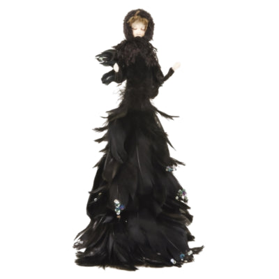 Bild Federengel schwarz 50 cm | 2 Stk