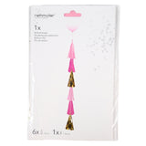 Amscan ballonslinger franje roze 70 cm | 10 stuks