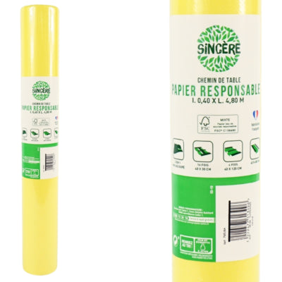 Tischläufer 3-in-1 gelb 480 cm | 24 Stück