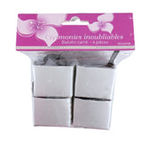 Geschenkverpackung Ballotin satin silberfarben 4er-Set | 24 Stück