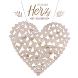 Gästebuch Herz 47 cm | 24 Stück