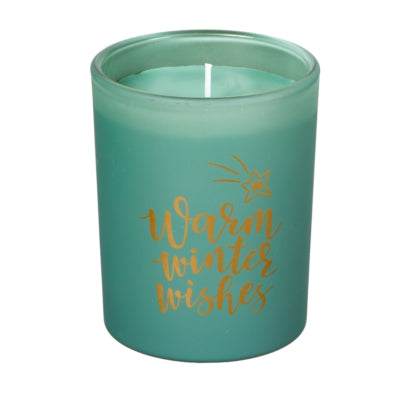 Spaas(r) Duftkerze im Glas Winterwünsche Waldbrise 9,5 cm | 6 Stück
