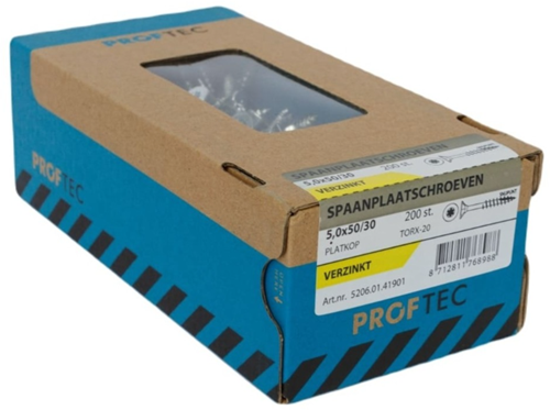 Proftec Spanplattenschraube 5,0x50 30 Torx
