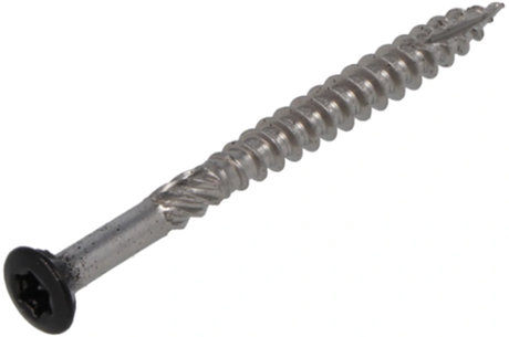 Proftec Gartenholzschraube Edelstahl-410 LK schwarzer Kopf + Schneidspitze Torx TX20 4,0x40 24 | 200 Stück - 5207.31.25605