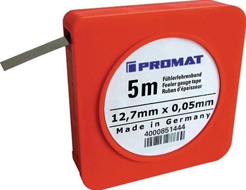 Promat tecwerk Fühlerlehrenband | Dicke 0,10 mm | Länge 5 m Breite 12,7 mm - 4000851449