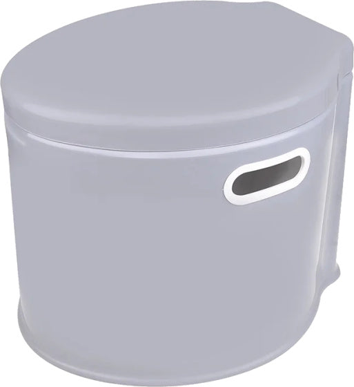 Proplus tragbare Toilette 7 Liter Sitzhöhe 37 cm grau
