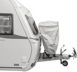 Proplus XL Fahrradabdeckung - 210d Oxford Ripstop - Hellgrau - 2 Fahrräder - E -Bikes