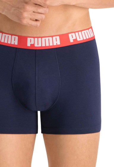 Puma Basic Boxer Short Men (Pack von 2) Graublau Größe s