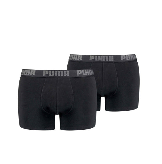 Puma Basic Boxer Short Men (Pack von 2) Schwarze Größe m