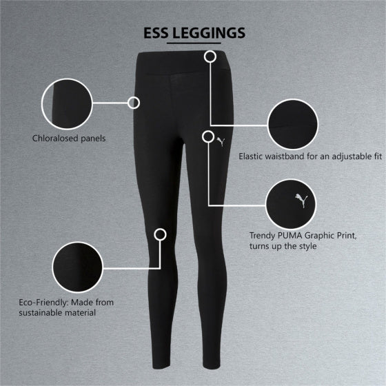 Puma Ess Sport Legging Ladies Schwarz Größe l