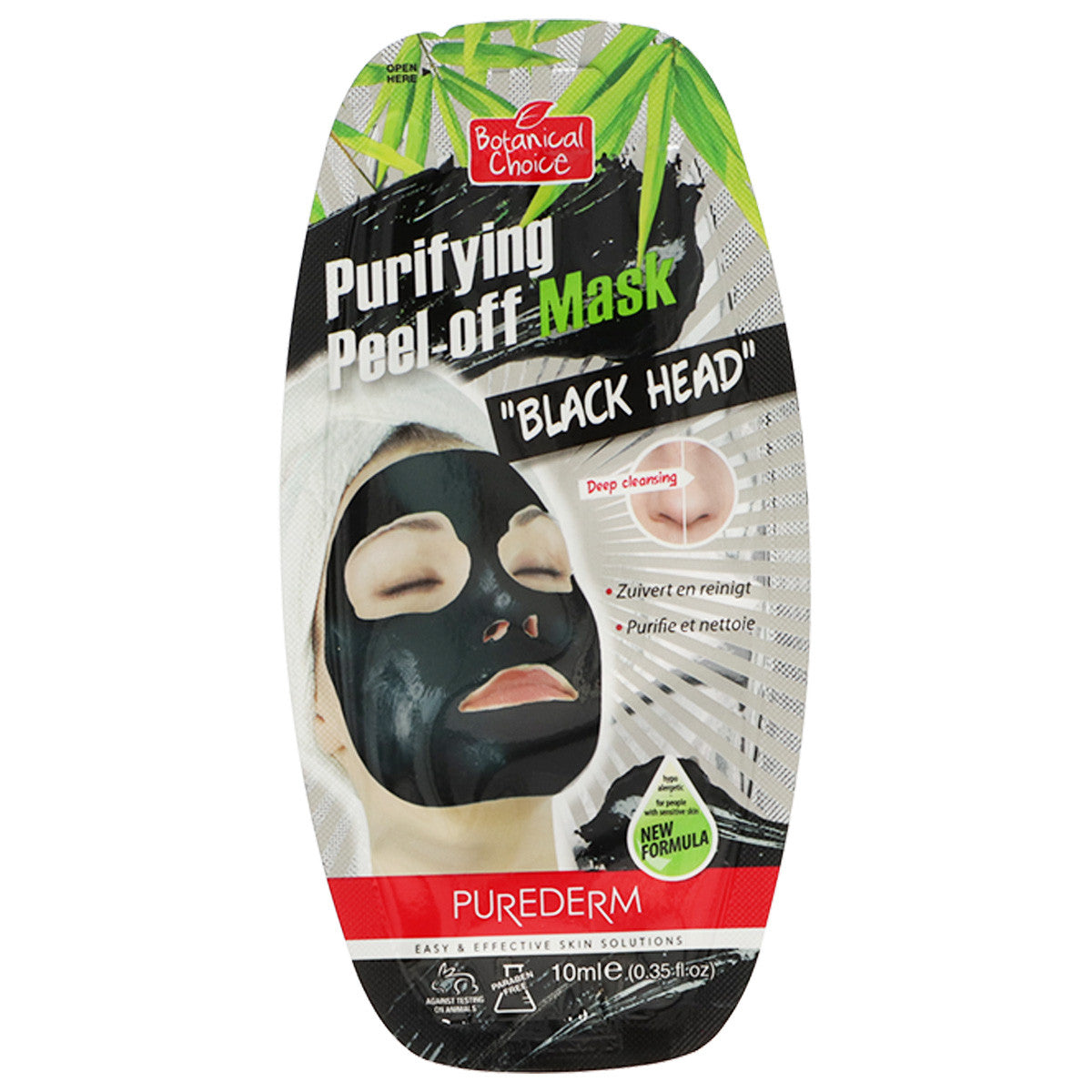 Purederm reinigende Peel-Off-Gesichtsmaske für den schwarzen Kopf