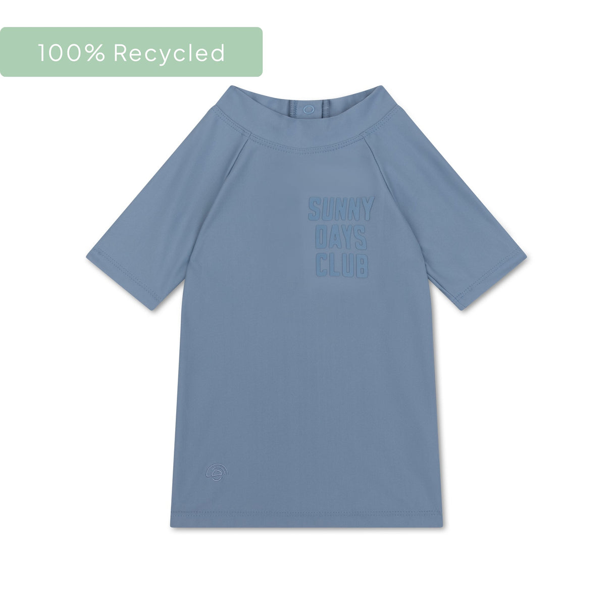 Reine Töne | blaues UV-Badeshirt mit kurzen Ärmeln